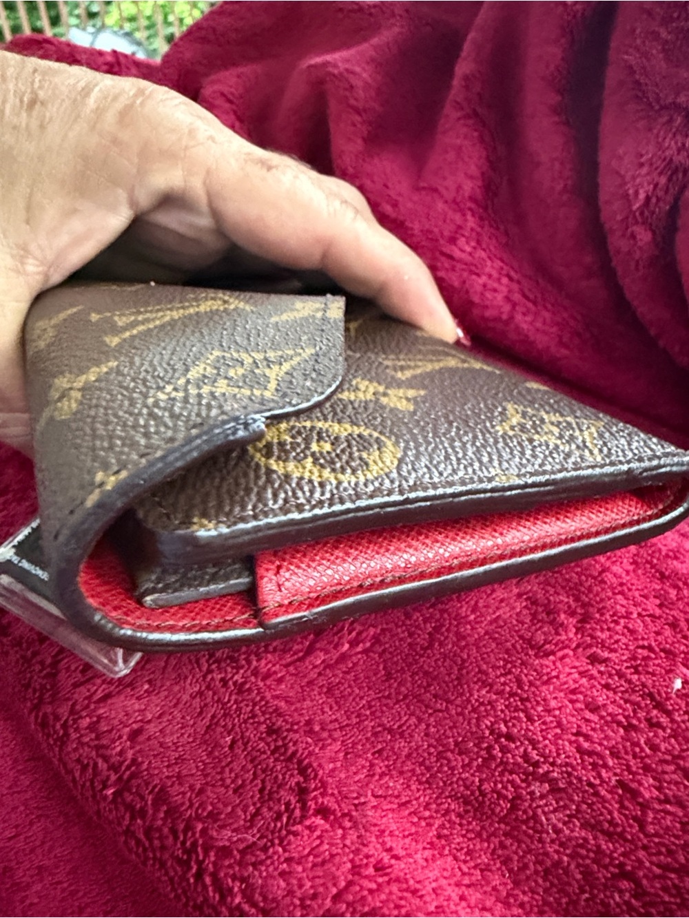 Louis Vuitton Josephine Monogram Continental Wallet with Red Snap - Picture 2 of 11